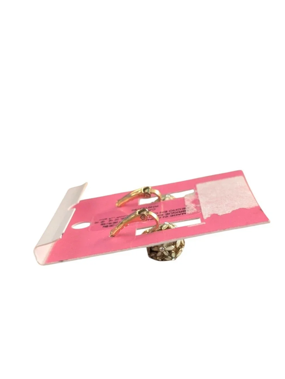 Kate Spade Set Wallflower Gold White Enamel Vintage Necklace Bracelet Earrings